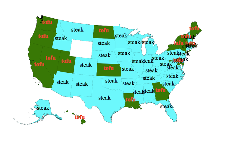 Illustration for article titled The Foods That Are Popular In Each State -- And Only In That State